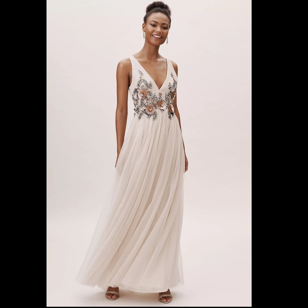 BHLDN Isabel Prom or Bridesmaid Dress in Oyster